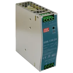 EDR zasilacz na szynę DIN 120W 5.0A 24V DC - niezawodne zasilanie