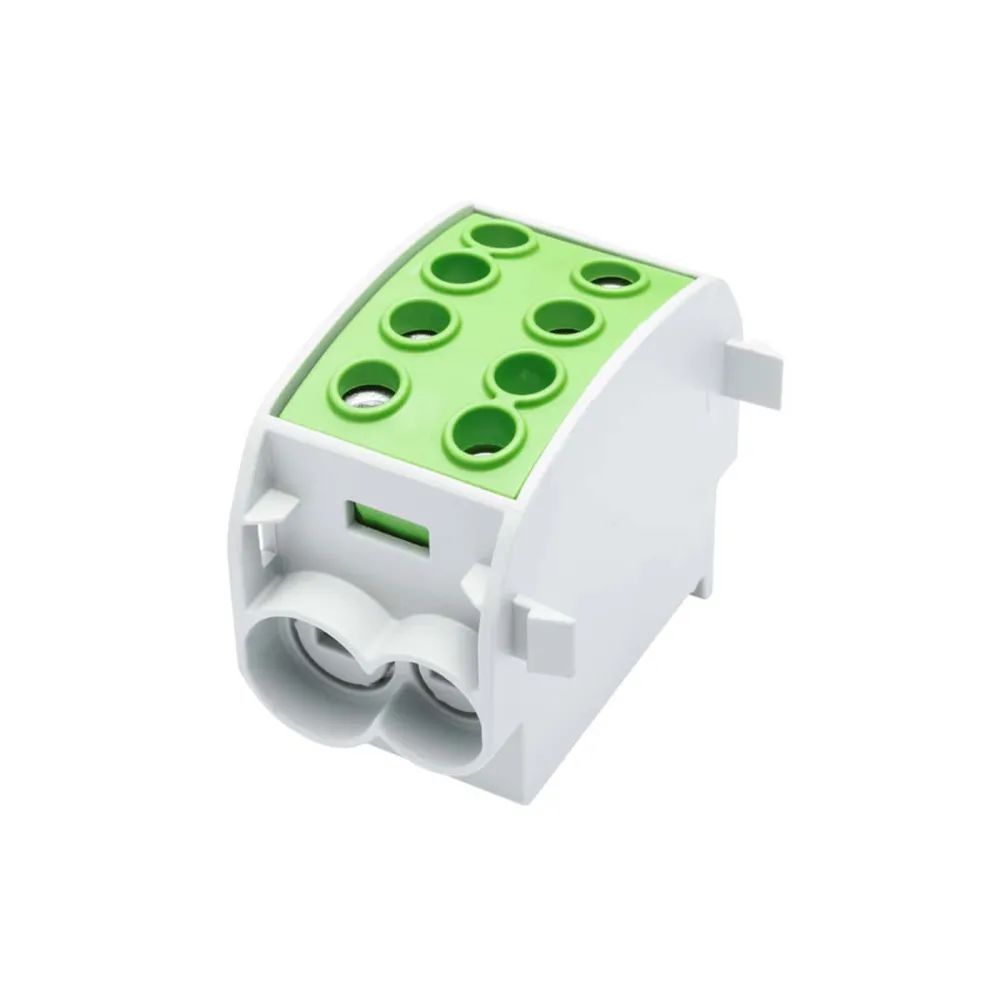 SCB 70 distribution block - branch Al/Cu 80310 SIMBLOCK green
