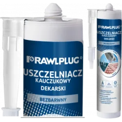 Uszczelniacz kauczukowy dekarski bezbarwny 300ml - trwałe uszczel