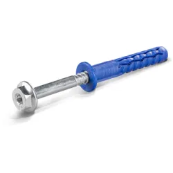 Kołek ramowy poliamidowy 10x50mm z wkrętem sześciokątnym