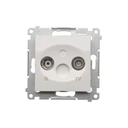 Simon 54 module white RTV socket end separated 1db