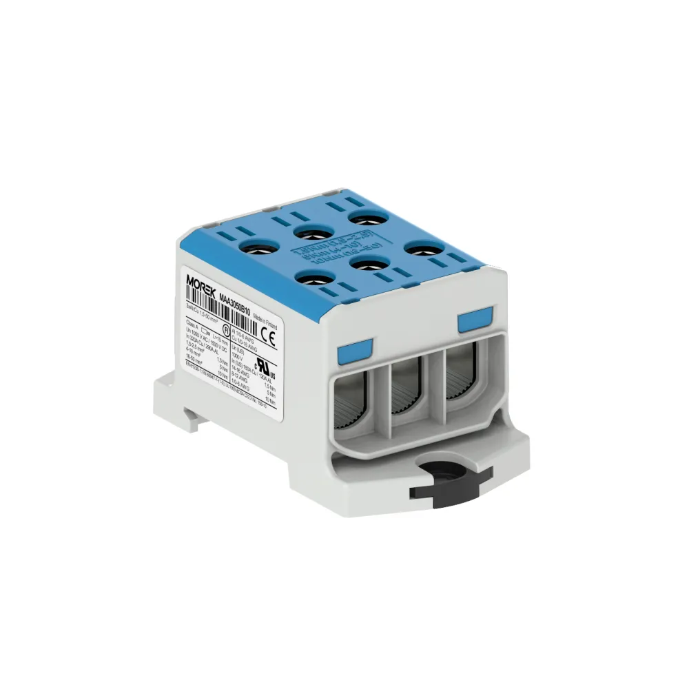 Through busbar connector 3x AL/CU 1.5-50.0mm2 - universal terminal