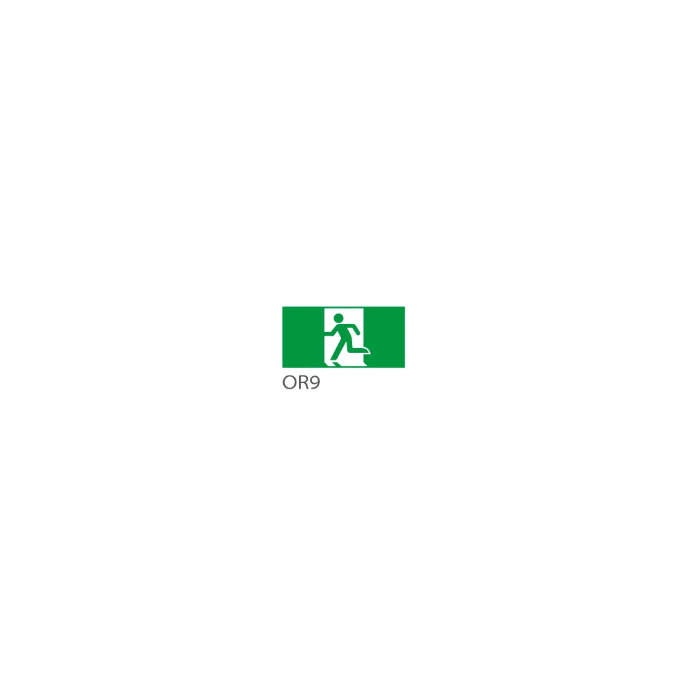 Piktogram "Wyjście ewakuacyjne" do opraw ORION300x100 OR9