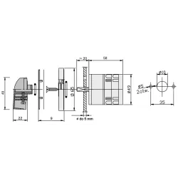Łuk E25-12 0-1 łącznik krzywkowy B/O 25A IP65 - niezawodny łączni