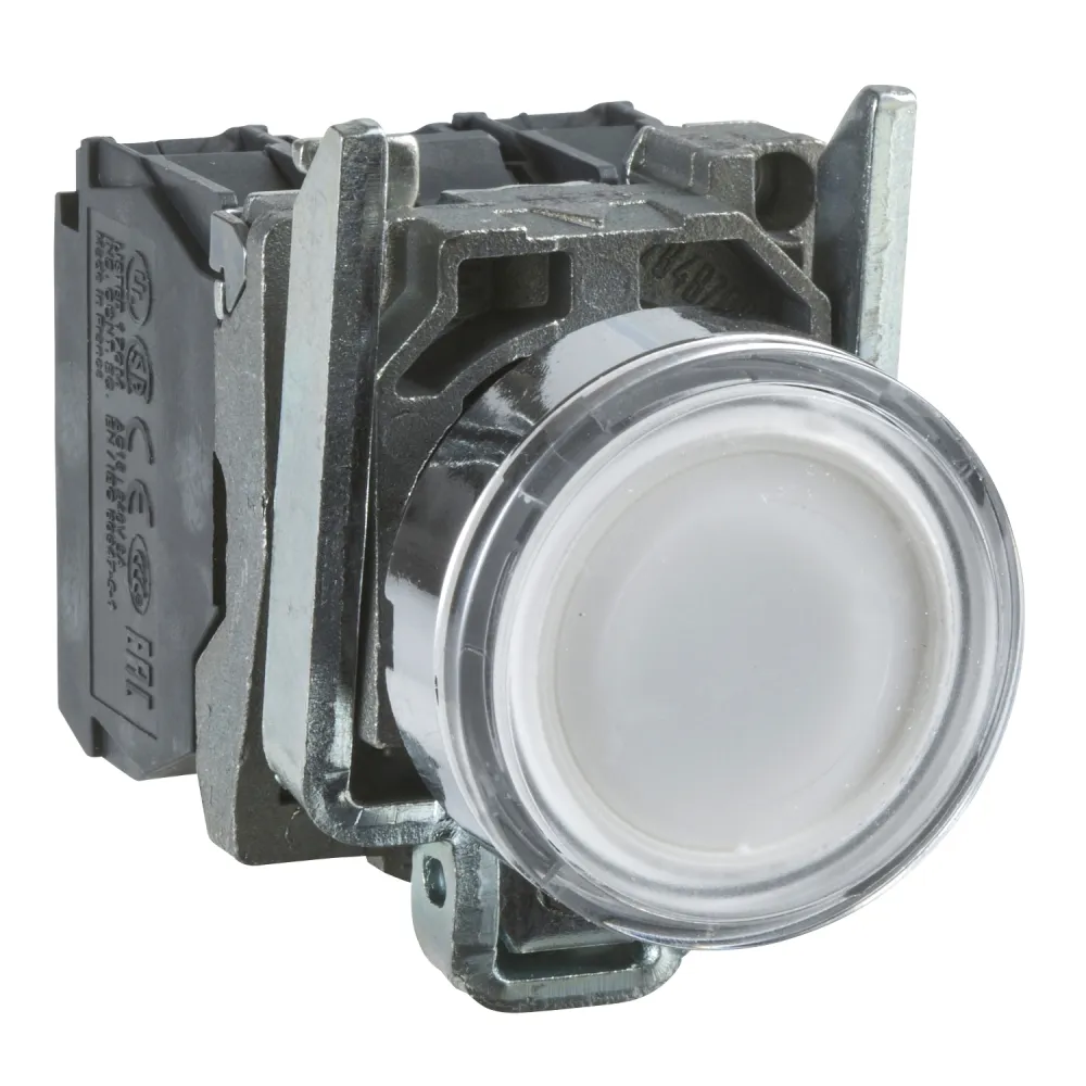 Schneider Electric Harmony XB4 Przycisk płaski biały LED 24V