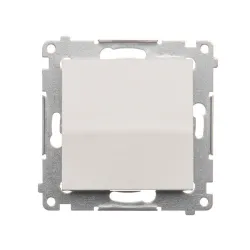 Biały łącznik 1-biegunowy 16AX 250V – niezawodny element elektroi