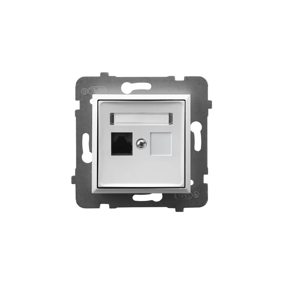 Aria white module computer socket 1x UAE 8 CAT.5E UTP Krone pr
