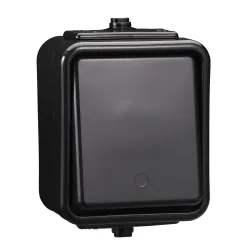 Łącznik 1-biegunowy Schneider Electric Cedar IP44 czarny