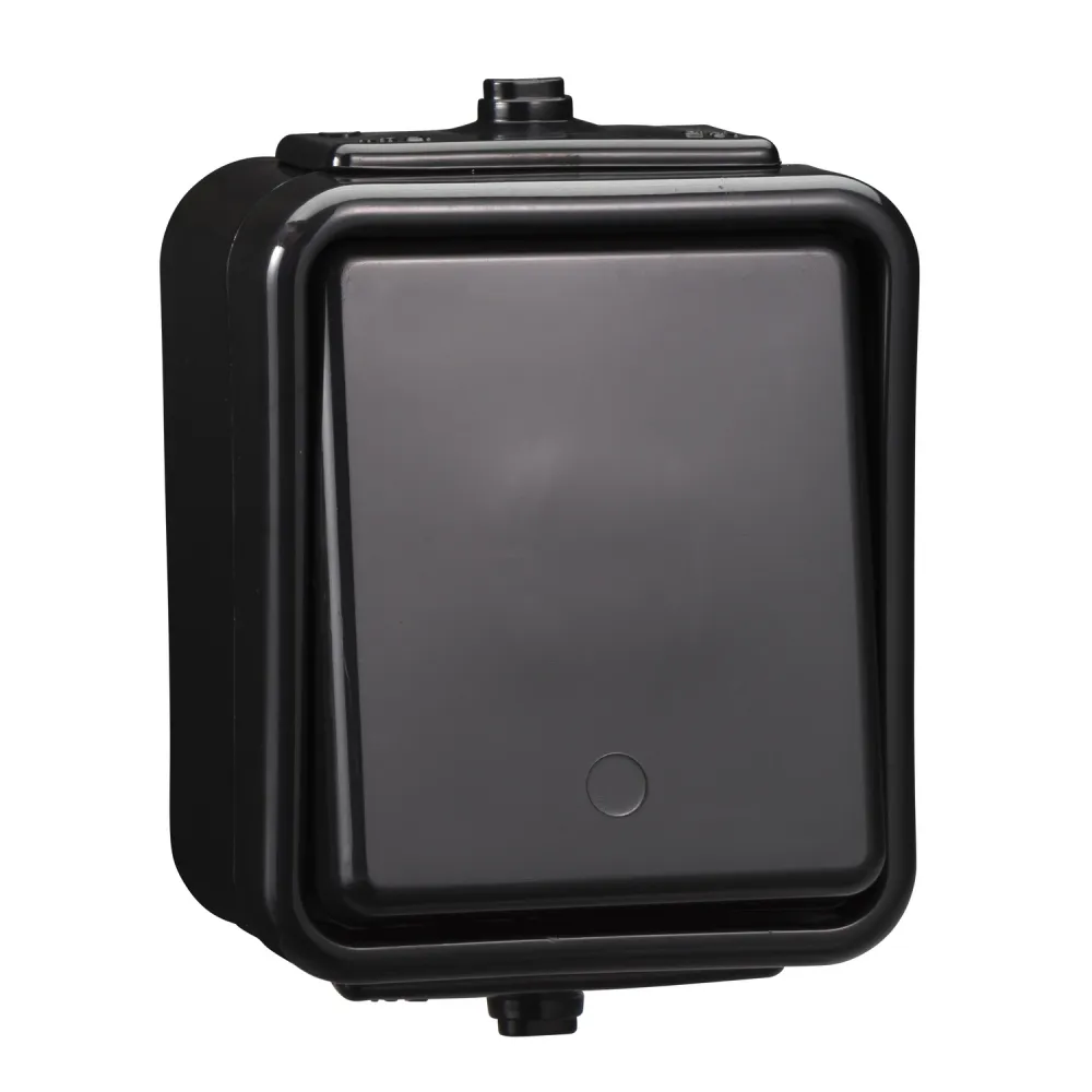 Schneider Electric Cedar 1-pole connector IP44 black