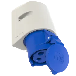 Fixed socket 32/3 IP44 230V - reliable electrical socket