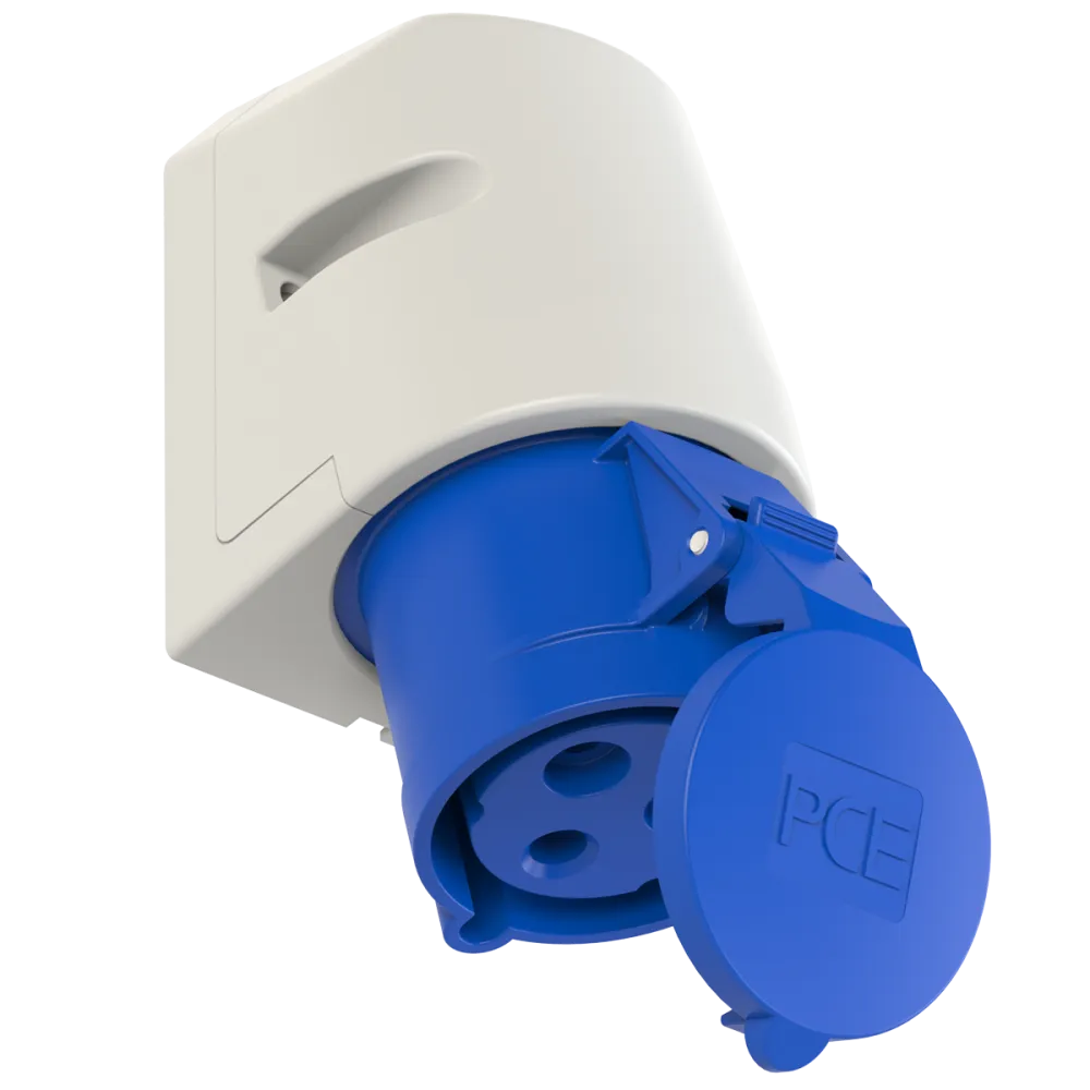 Fixed socket 32/3 IP44 230V - reliable electrical socket