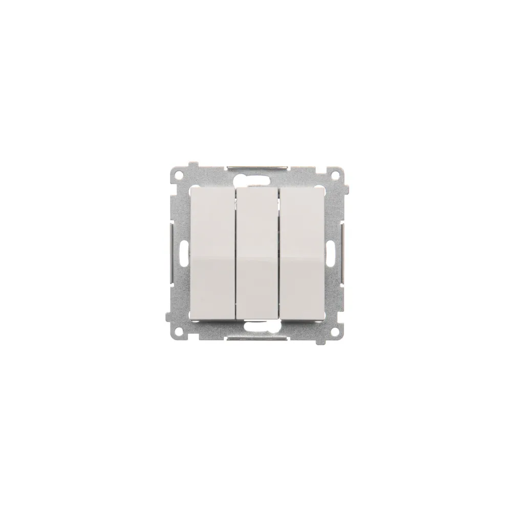 Simon 54 module white button 3x 3-gang 10AX 250V - reliable button