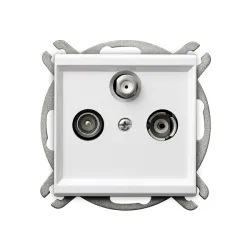 Sonata white module RTV-SAT end socket 1.5-2dB