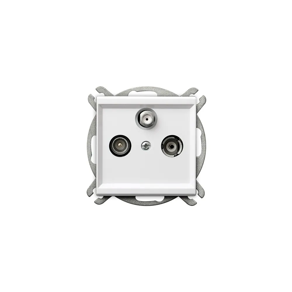 Sonata white module RTV-SAT end socket 1.5-2dB