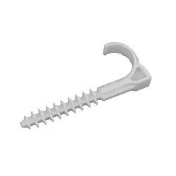 USMH 22/25 White Round Nail-in Hook Cable Clip