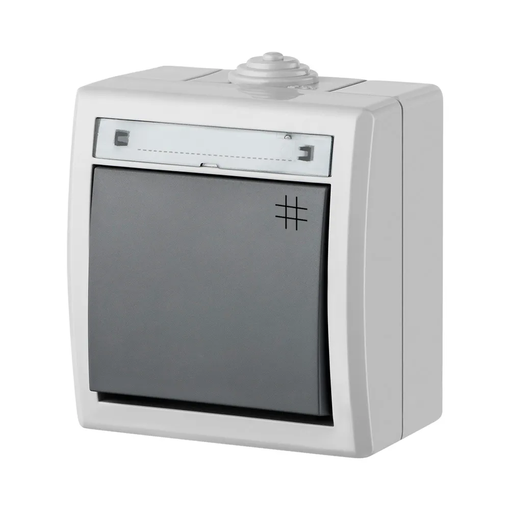 Aquant 2K szary łącznik NT krzyżowy IP55 10AX 250V