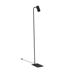 Mono black floor fixture 1x GU10/10W IP20 – practical lighting