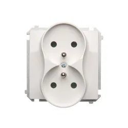 Simon Basic module white socket 2x TV/FM 16A 250V - reliable socket