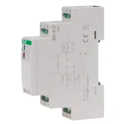 BIS-412 przekaźnik impulsowy bistabilny grupowy 16A 24V AC/DC