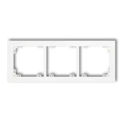 DECO WHITE FRAME 3X - practical frame for 3 photos