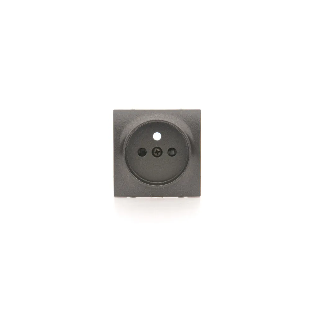 Simon 54 anthracite module plate for 1x socket with shutters