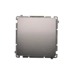 Simon Basic inox module 1-pole switch 10AX 250V