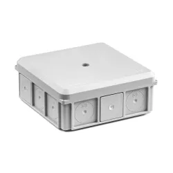 NSW90X90 puszka instalacyjna naścienna szara 90x90