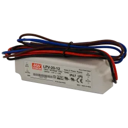 LPV LED power supply 20W 0.84A 24V DC IP67 - reliable LED power source