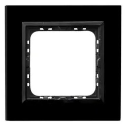 Sonata black/black glass frame 1x 4mm - sturdy glass frame