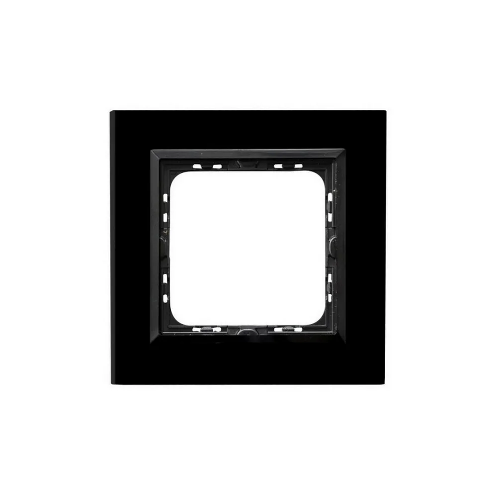 Sonata black/black glass frame 1x 4mm - sturdy glass frame