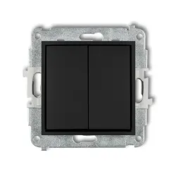 Mini moduł czarny mat łącznik seryjny 10AX 250V