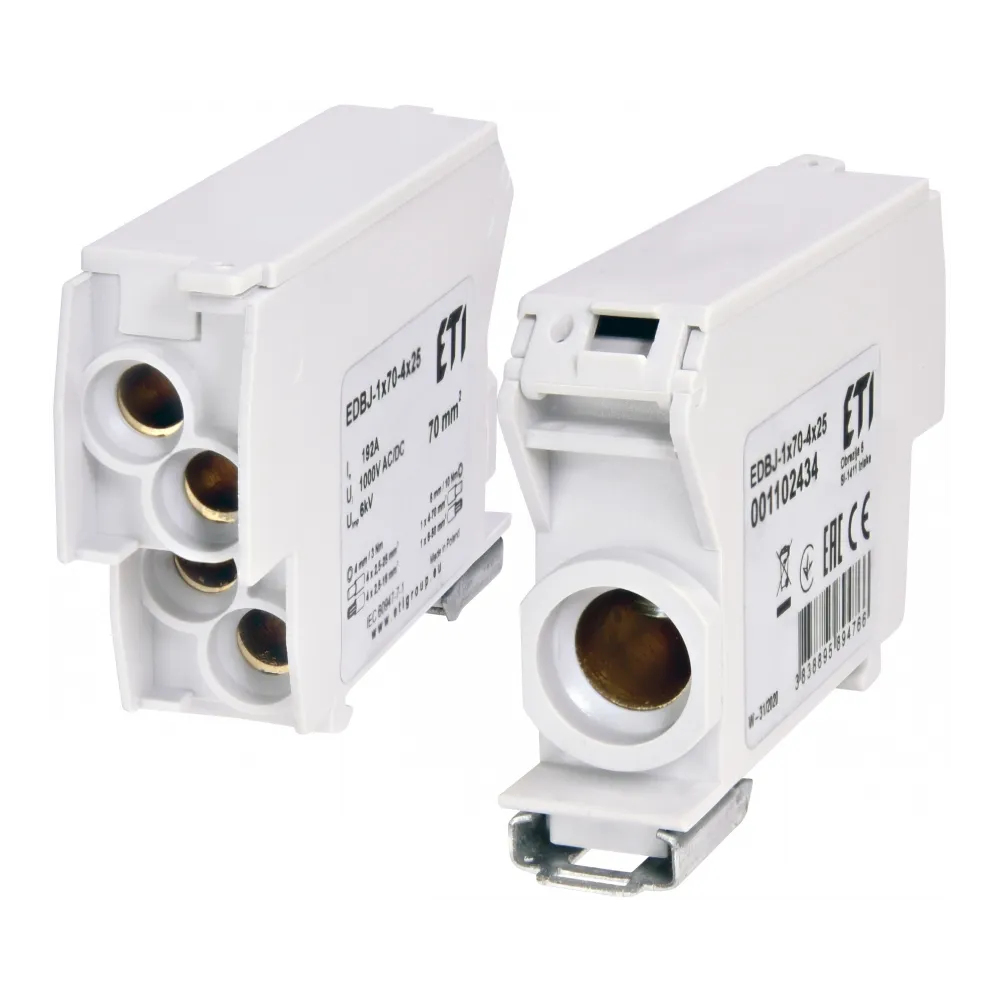 EDBJ-1X70-4X25 192A gray distribution block - reliable connections