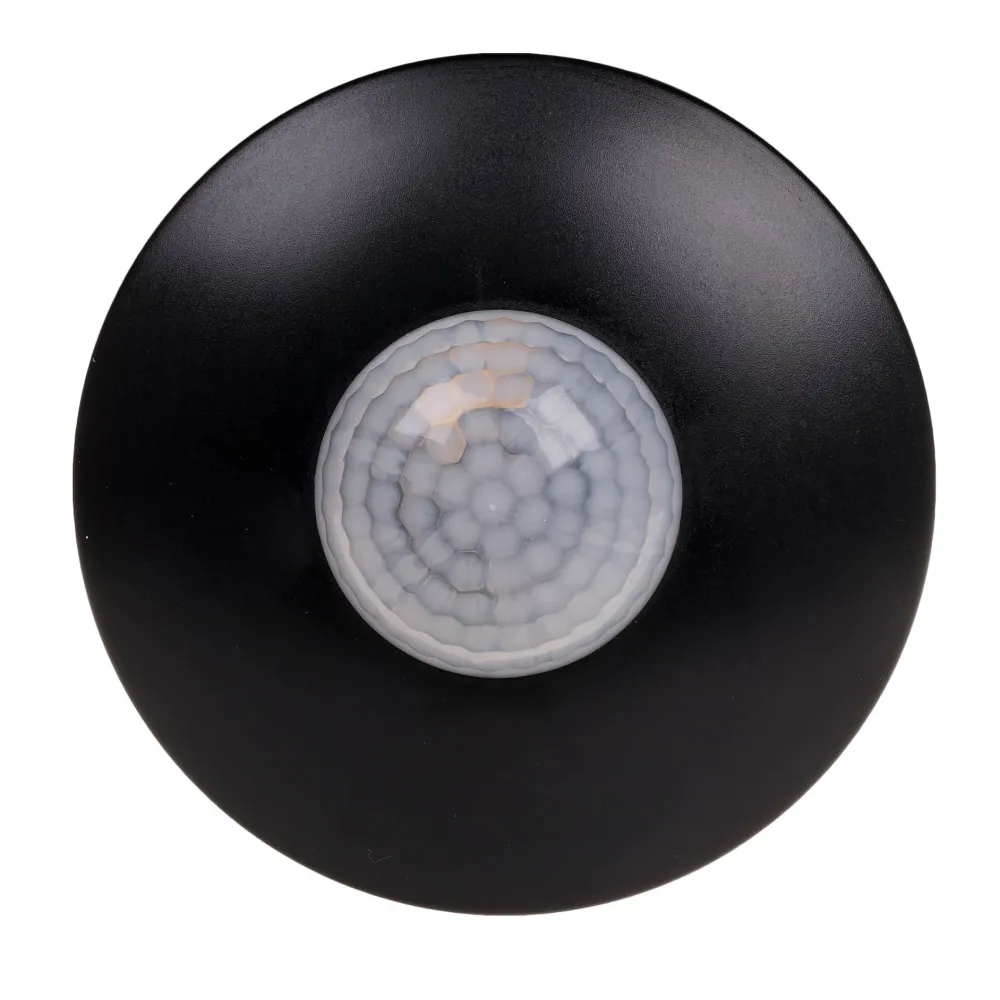 DR-06B czujnik ruchu sufitowy czarny 360° – niezawodna automatyka