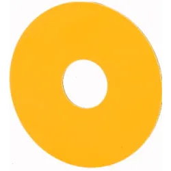 M22-XBK round yellow label plate fi60 without text