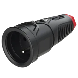 Gniazdo przenośne Taurus2 16A 230V czarny IP20