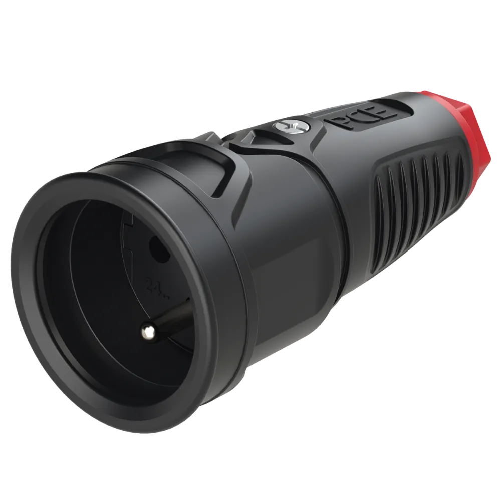 Gniazdo przenośne Taurus2 16A 230V czarny IP20