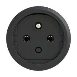 Gniazdo przenośne Taurus2 16A 230V czarny IP20