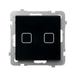 Sonata Touch black glass – touch illuminated switch