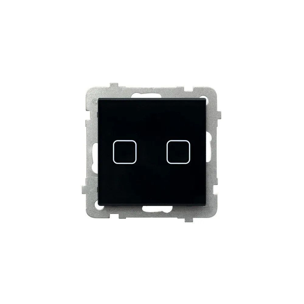 Sonata Touch black glass – touch illuminated switch