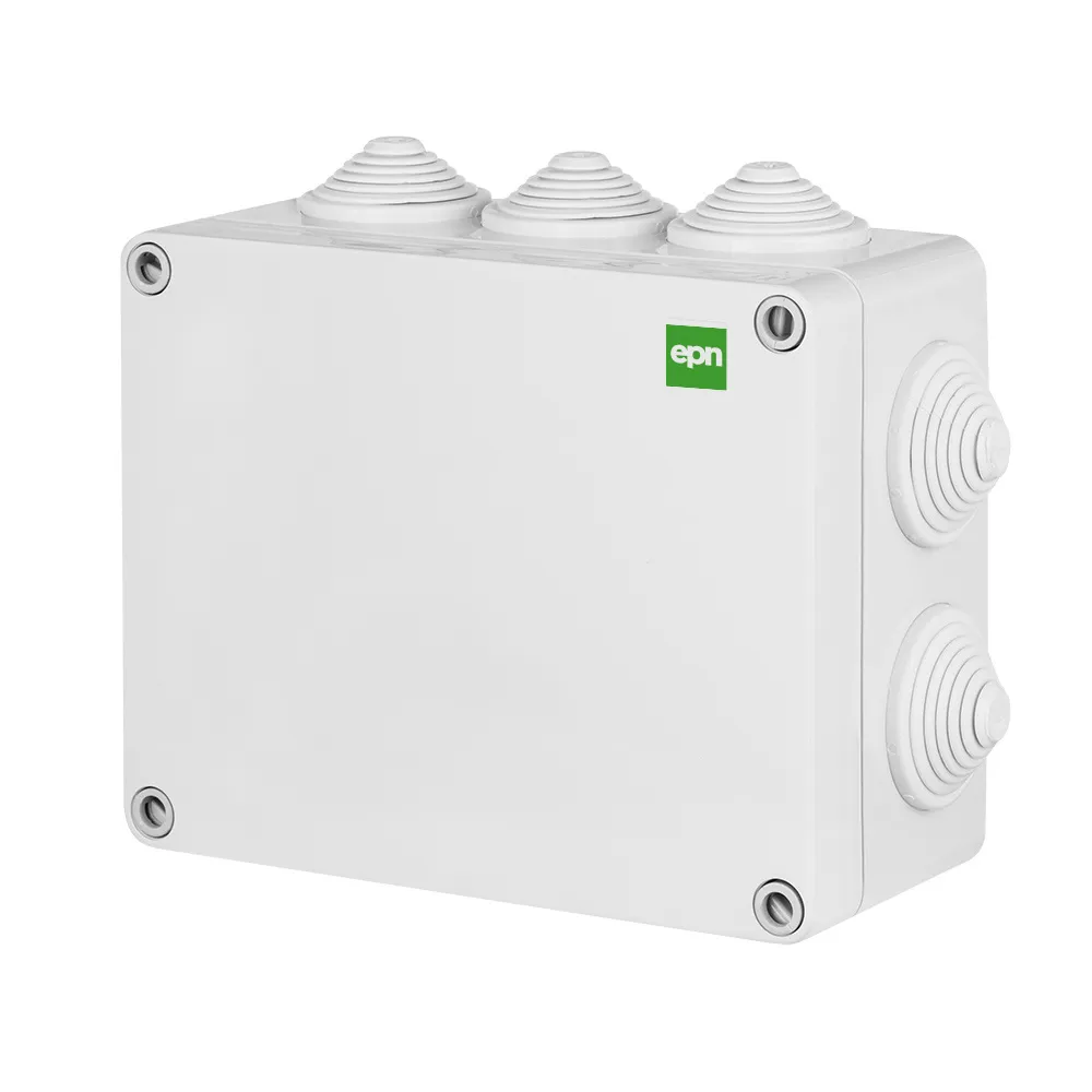 Puszka instalacyjna NT 198x163x80 IP55 IK07 10 dławniki szara