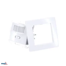 White motion sensor PT for box 160° 9m IP20 500W 230V