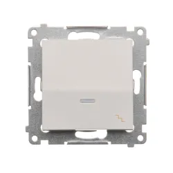 Simon 54 Premium biały łącznik schodowy podświetlany DW6L.01/11