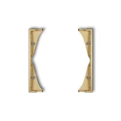 Mini gold intermediate frame for 2x sockets - elegant finish