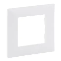NILOE STEP BIAŁY RAMKA 1X - pojedyncza biała ramka 86x86 mm