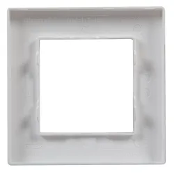 NILOE STEP BIAŁY RAMKA 1X - pojedyncza biała ramka 86x86 mm