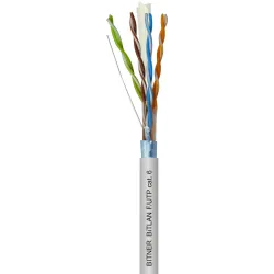F/UTP 4X2X0.54 gray Cat.6 shielded computer cable
