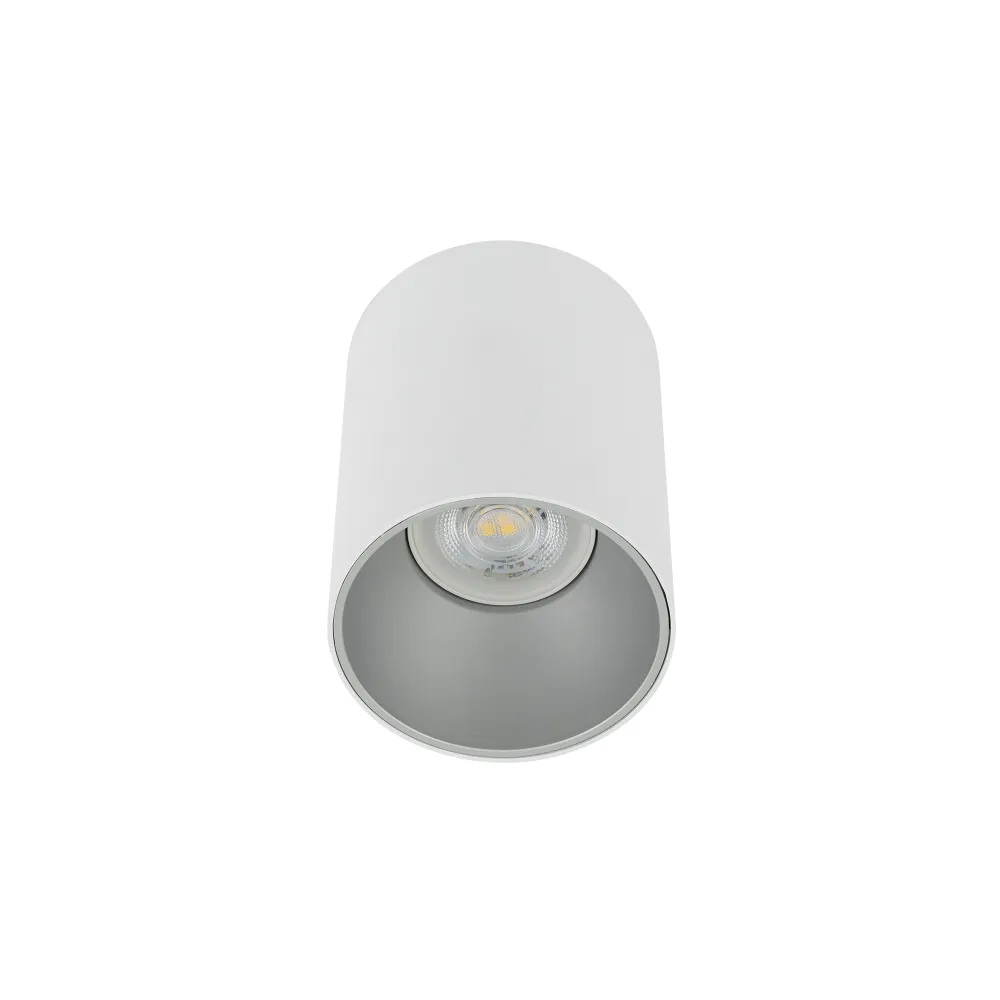 EYE TONE biały/srebrny oprawa sufitowa spot tuba 1xGU10 10W