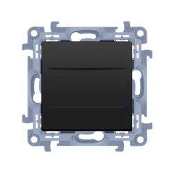 Simon 10 module black matte blank with bridge - practical finish