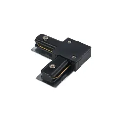 Profile connector czarny łącznik kątowy L IP20 PC/stal