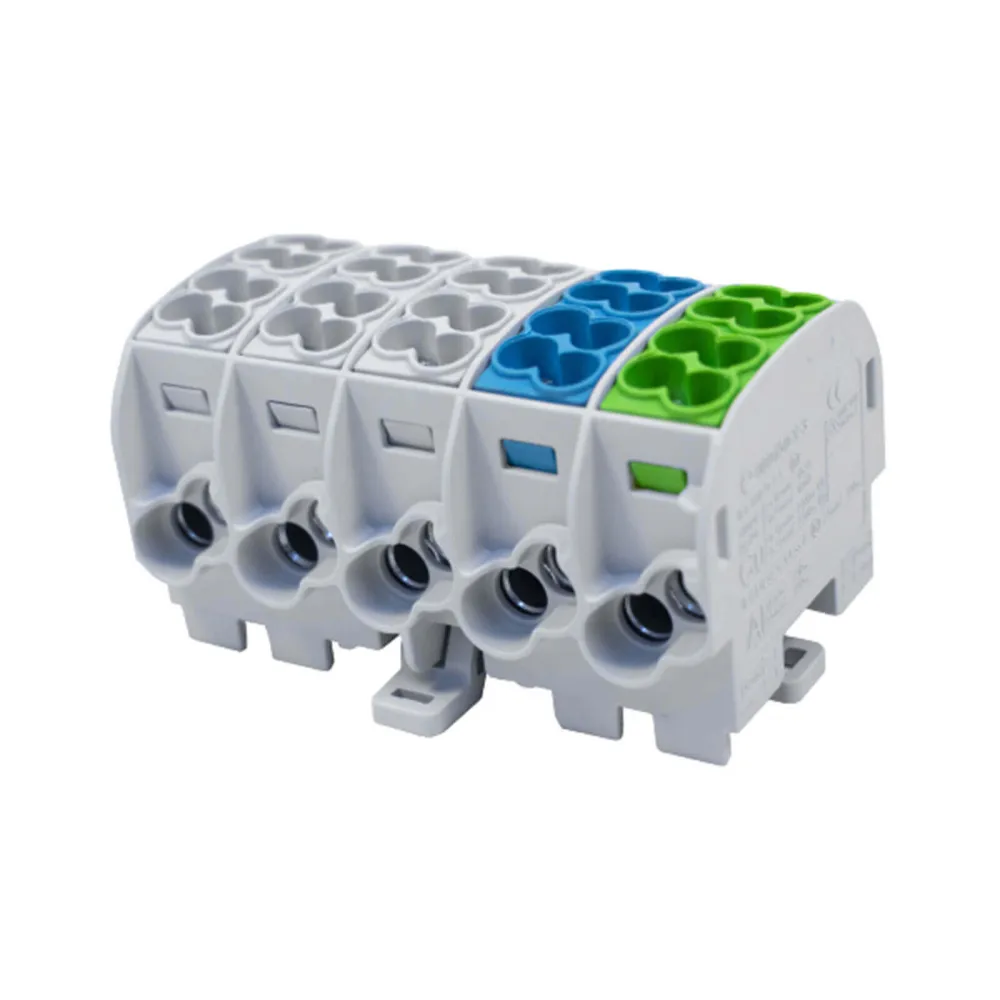 SCB 25-5X yes/no/green - AL/CU branch distribution block